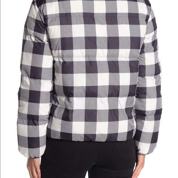 Juicy Couture Buffalo Check Plaid Heavy Warm Snow Winter Gingham Puffer Coat - Picture 8 of 16